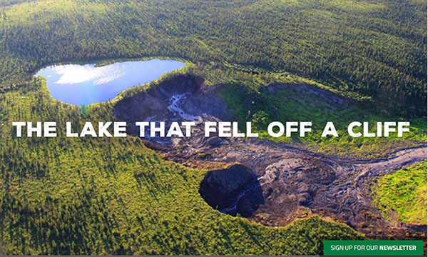 lake that fell off a cliff