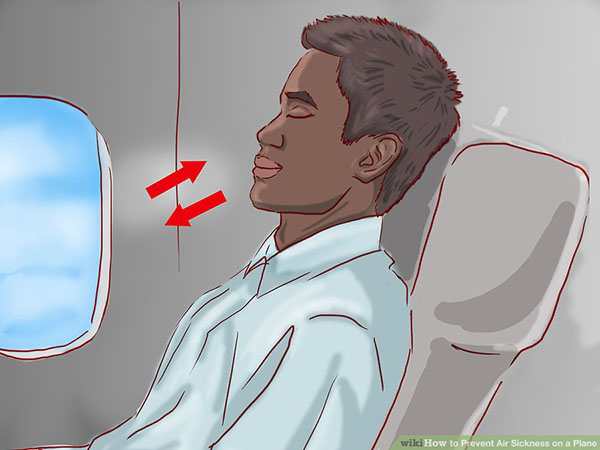 prevent Air Sickness on a Plane Step 2 4